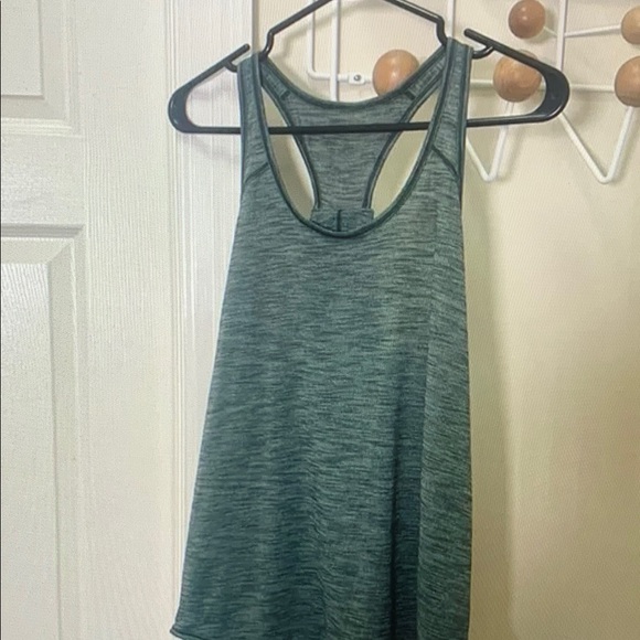 Women's Green Racerback Tank Top - Picture 1 of 3